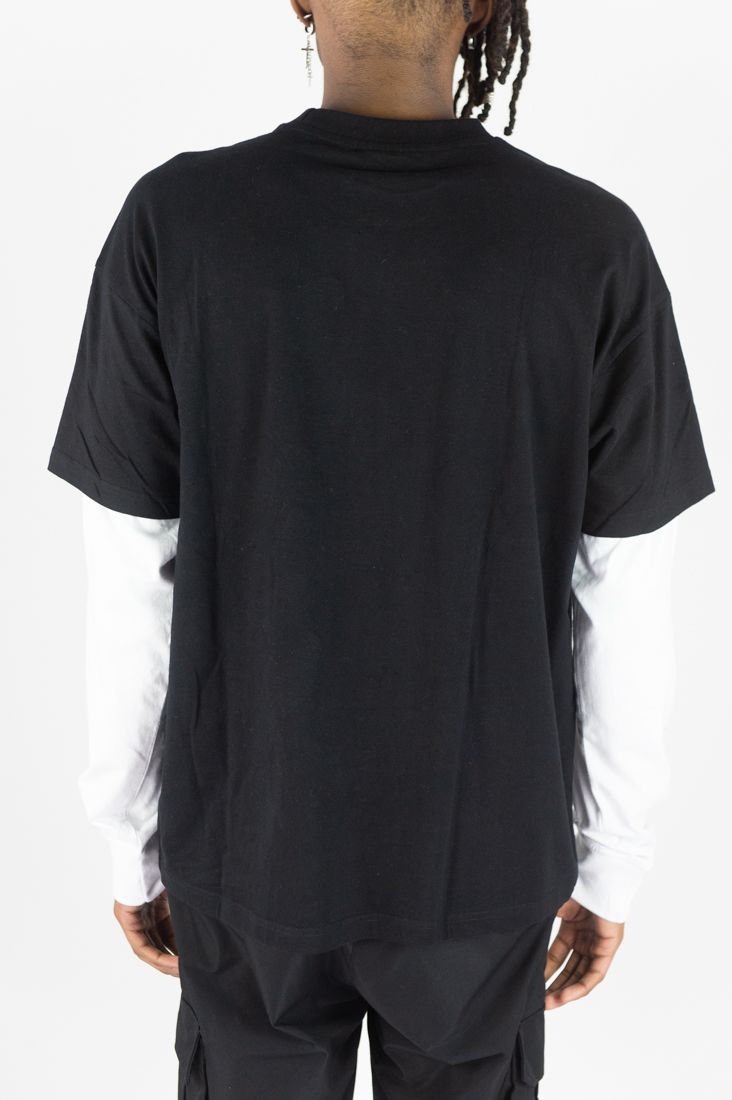 REBEL MINDS Skeleton Twofer Graphic Long Sleeve T-shirt