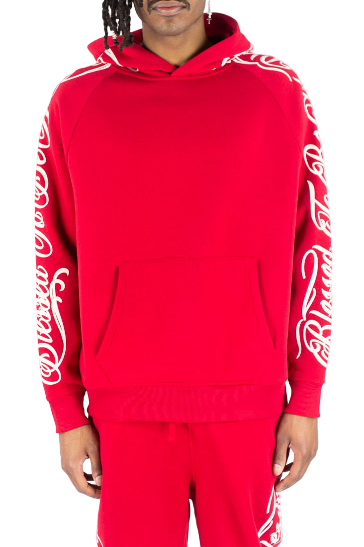 REBEL MINDS Script Blessed Fleece Hoodie