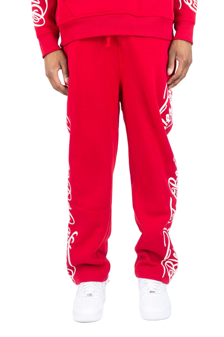 REBEL MINDS Script Blessed Fleece Sweatpants