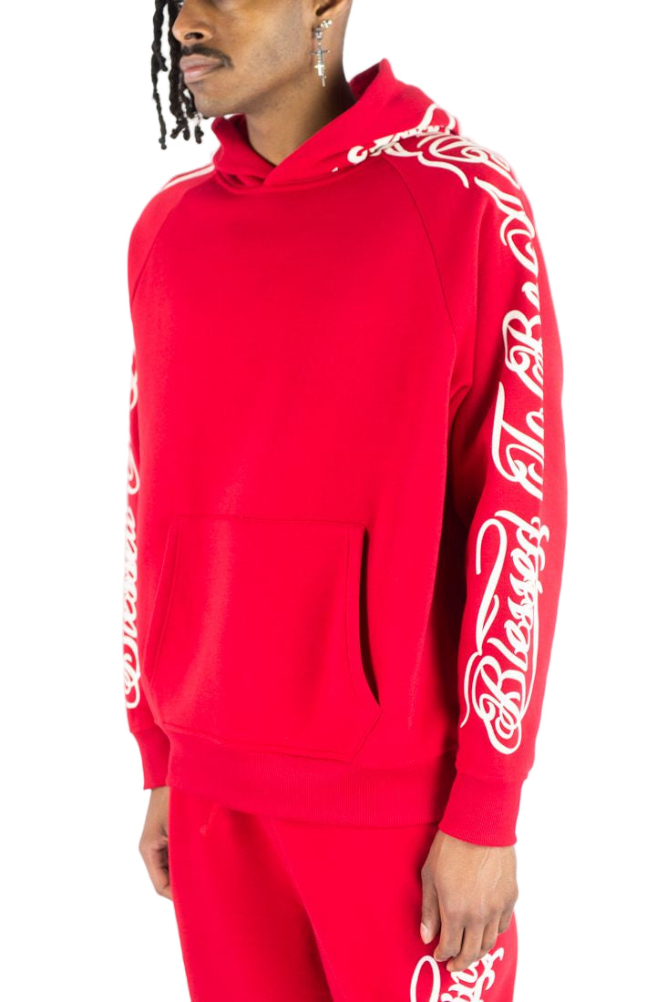 REBEL MINDS Script Blessed Fleece Hoodie