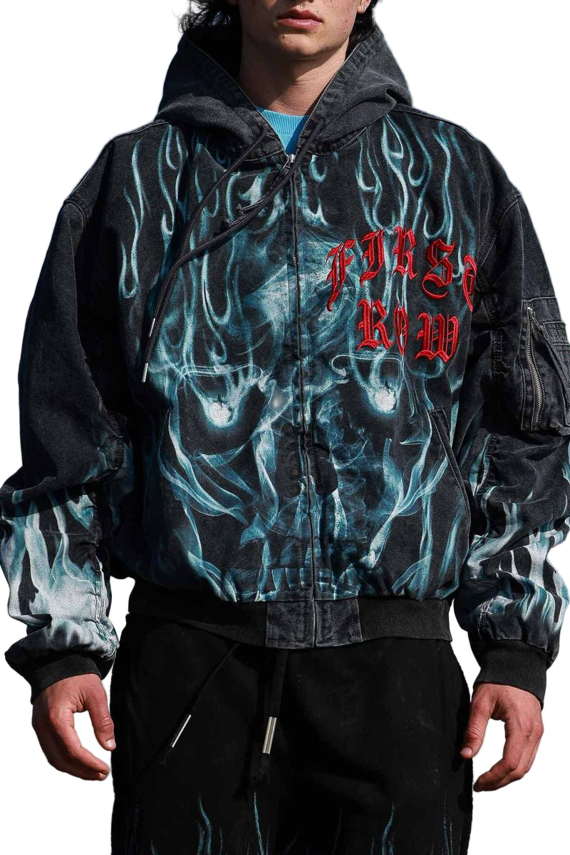 FIRST ROW Wake Up And Be Fierce Flame Hood Jacket