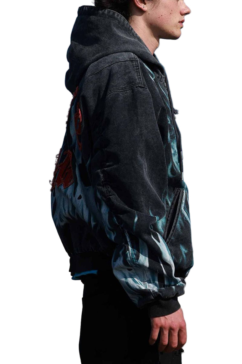 FIRST ROW Wake Up And Be Fierce Flame Hood Jacket