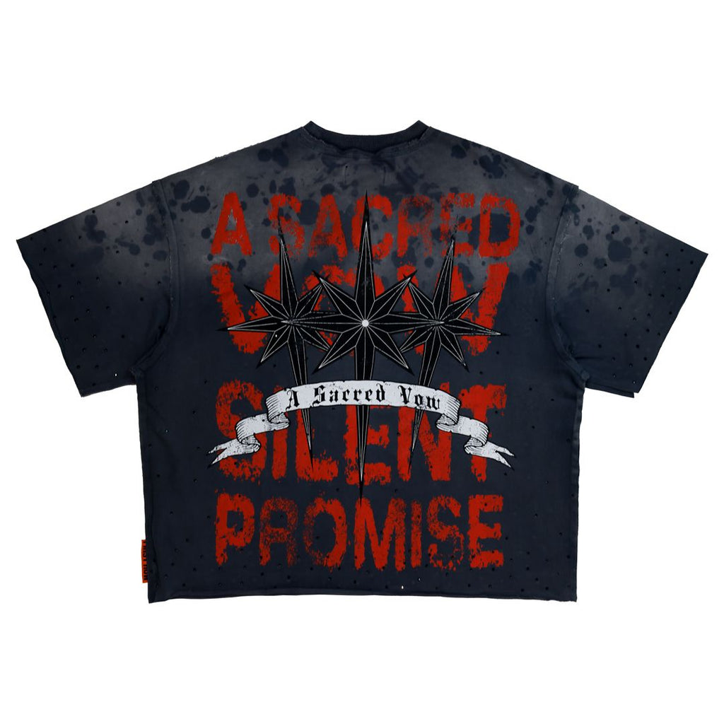 FIRST ROW A Sacred Vow Thornbush Stars Crop Tee