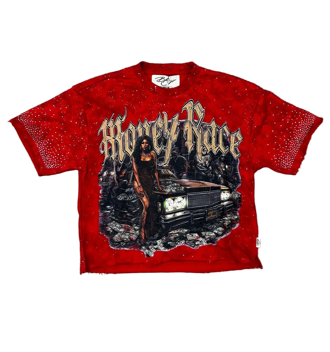 BKYS Money Race F-terry Cropped Tee