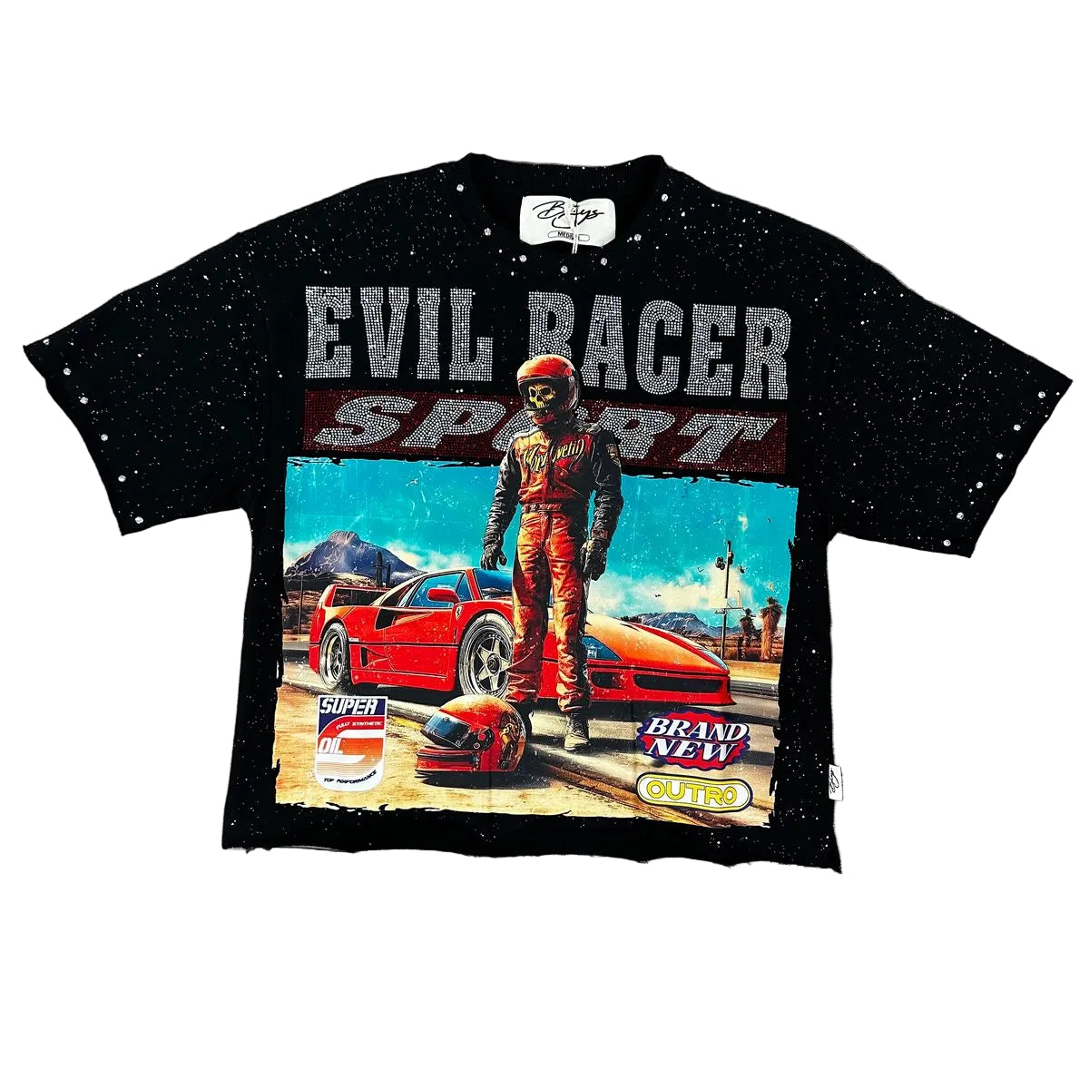 BKYS Evil Racer F-terry Cropped Tee – K MOMO
