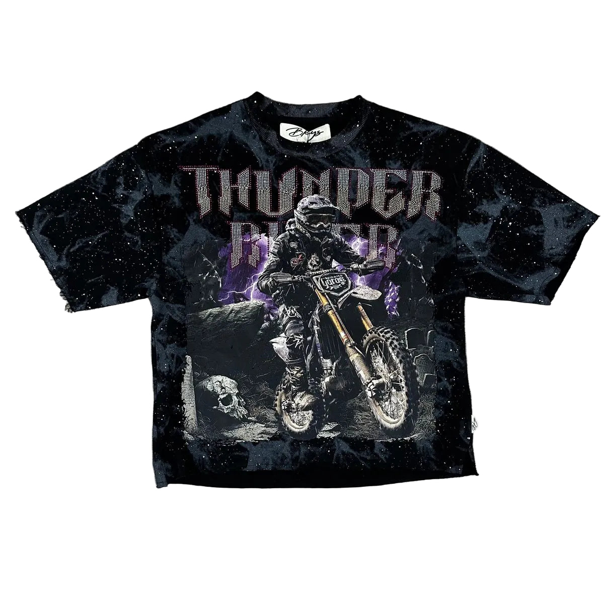 BKYS Thunder Ride F-terry Cropped Tee