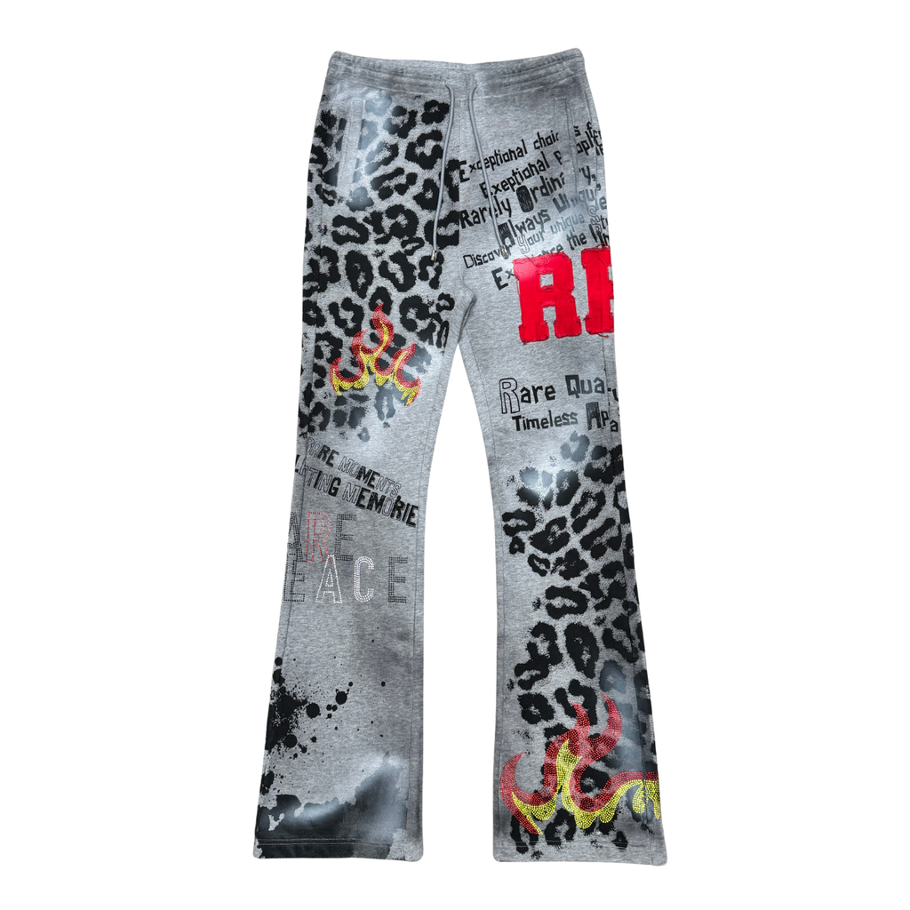 RARE PEACE ALL OVER PRINT SWEATPANTS W/ RHINESTONE DETAIL