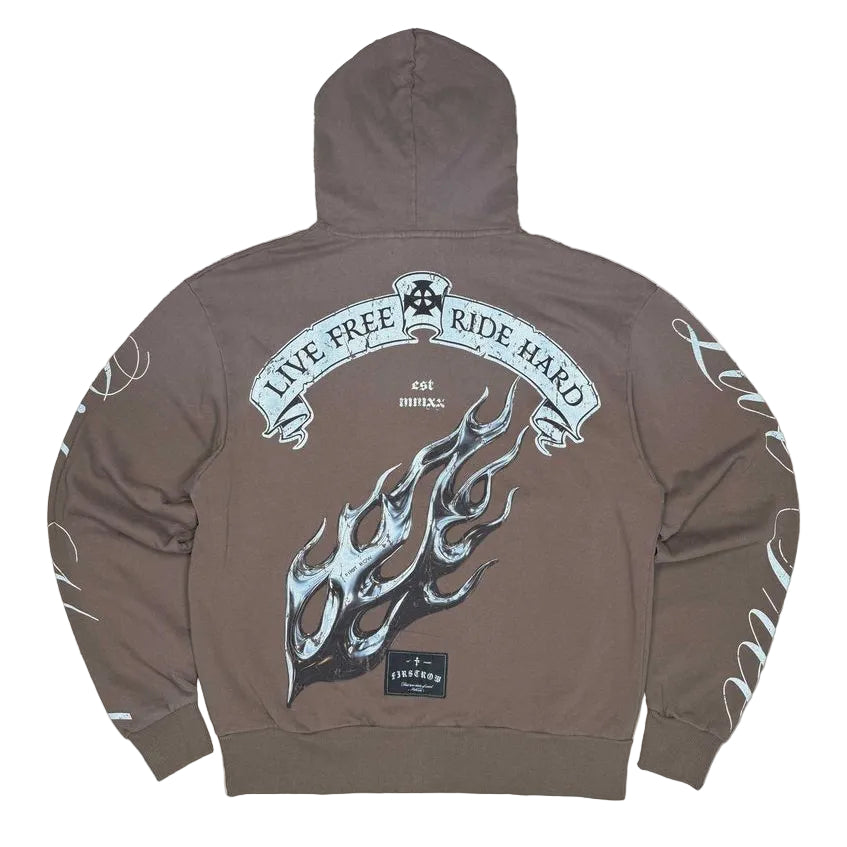 FIRST ROW LIVE FREE RIDE HARD HOODIE