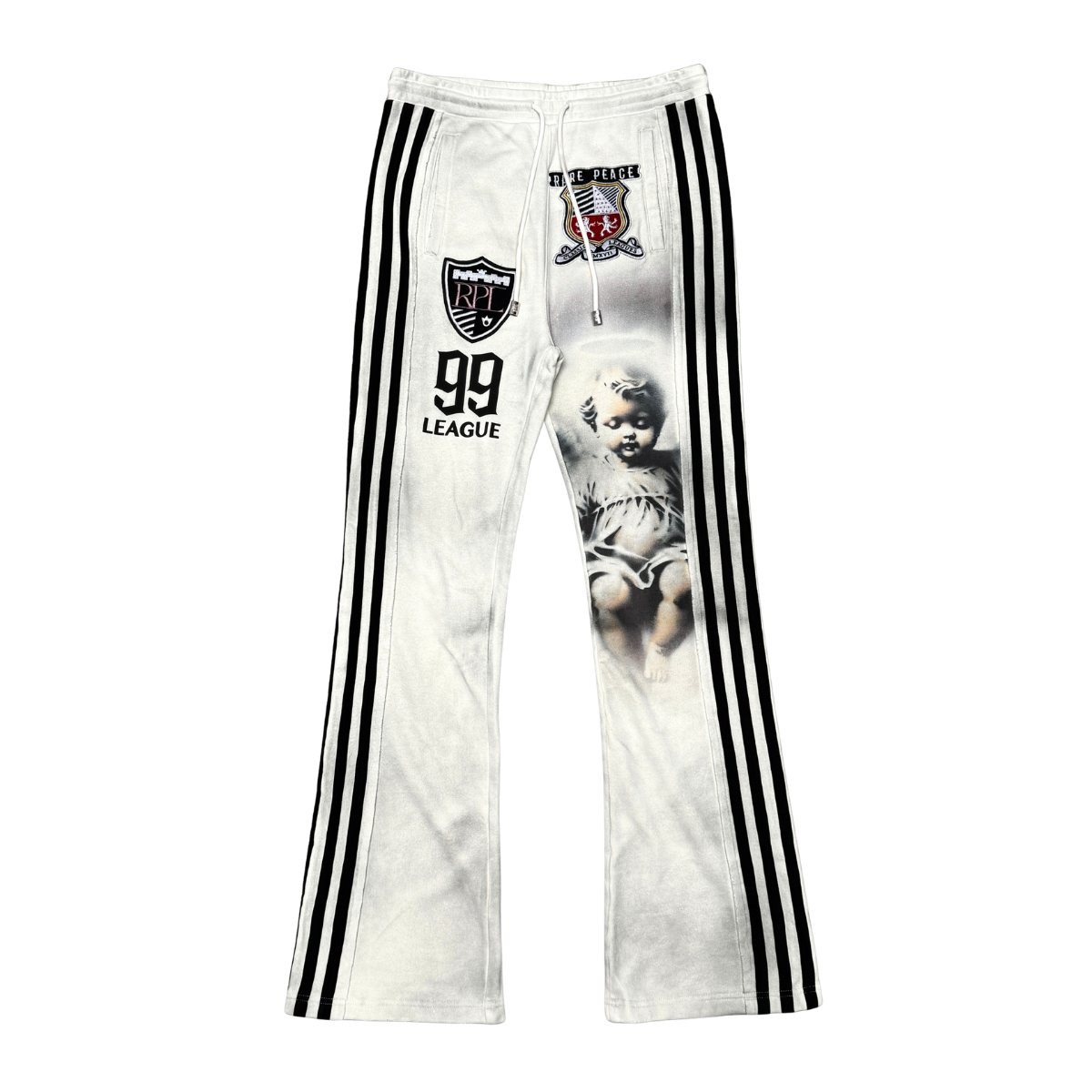 RARE PEACE WASHED CUT & SEW JOGGER W/ PATCHES