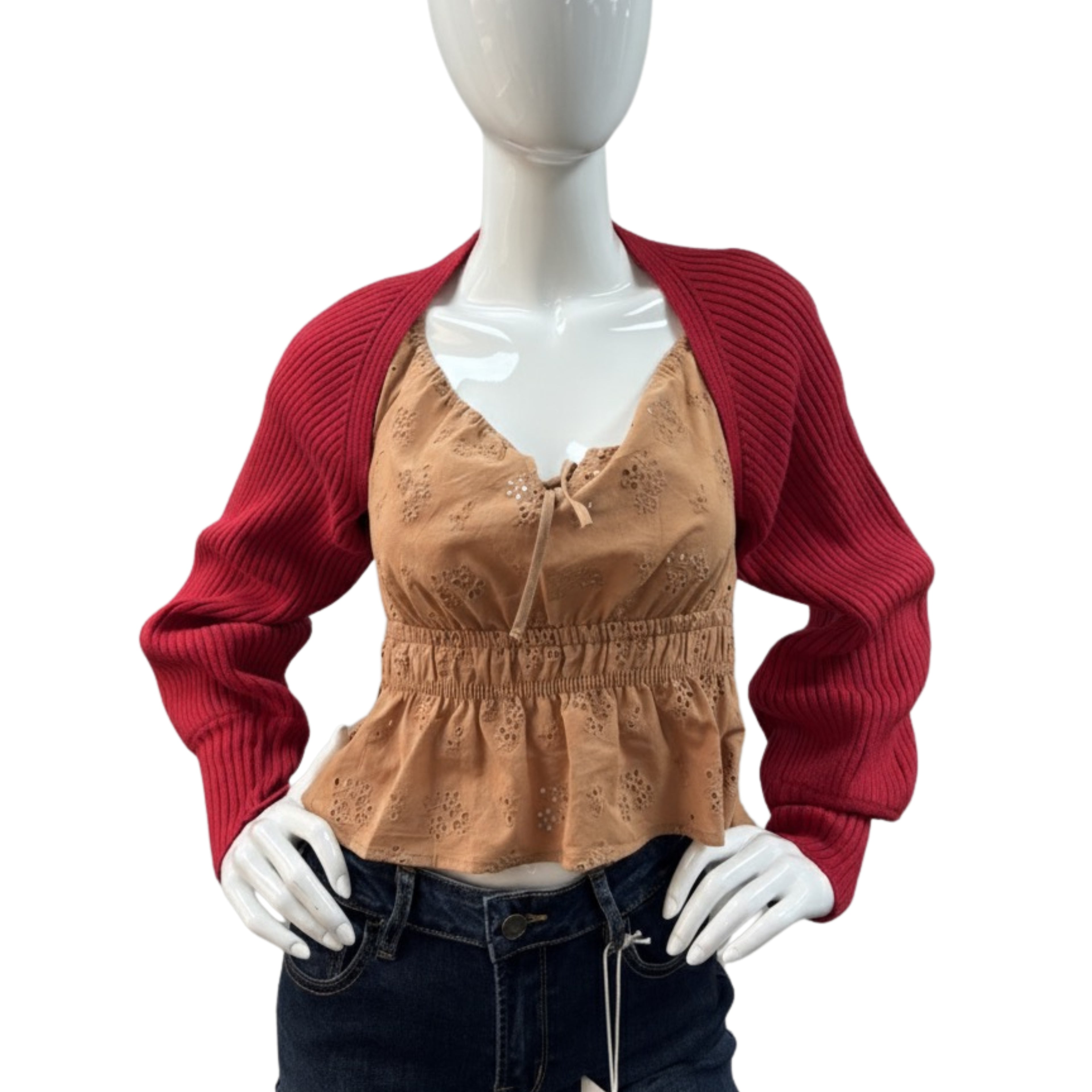 Women Long Sleeve Knit Bolero