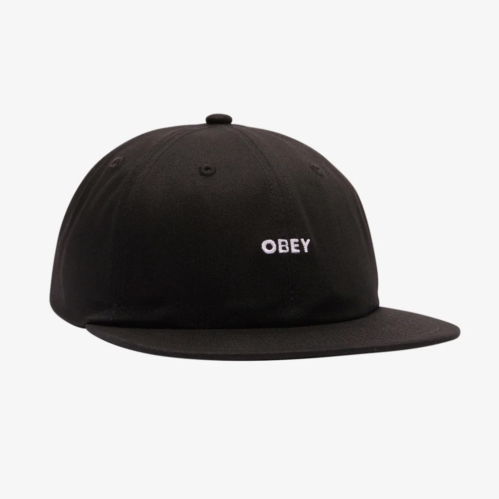 OBEY Bold Twill 6 Panel - Black