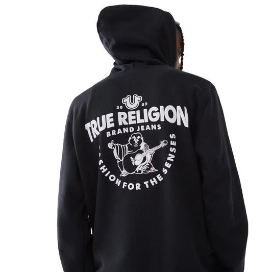 TRUE RELIGION Buddha Logo Zip Hoodie Sweatshirt