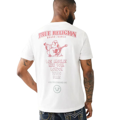 TRUE RELIGION Ombre Logo Crew Graphic T-Shirt