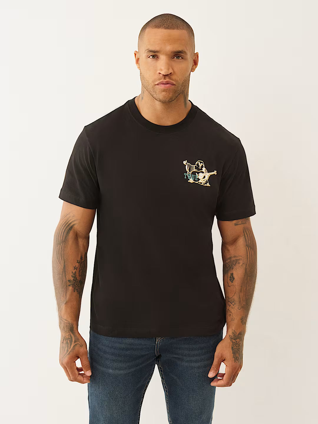 TRUE RELIGION Faded World Tour Logo Tee