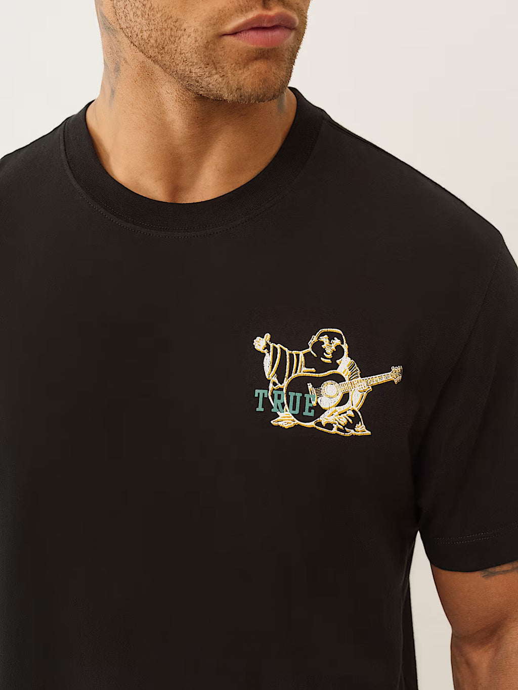 TRUE RELIGION Faded World Tour Logo Tee