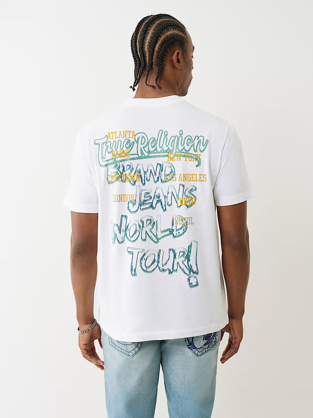 TRUE RELIGION Faded World Tour Logo Tee