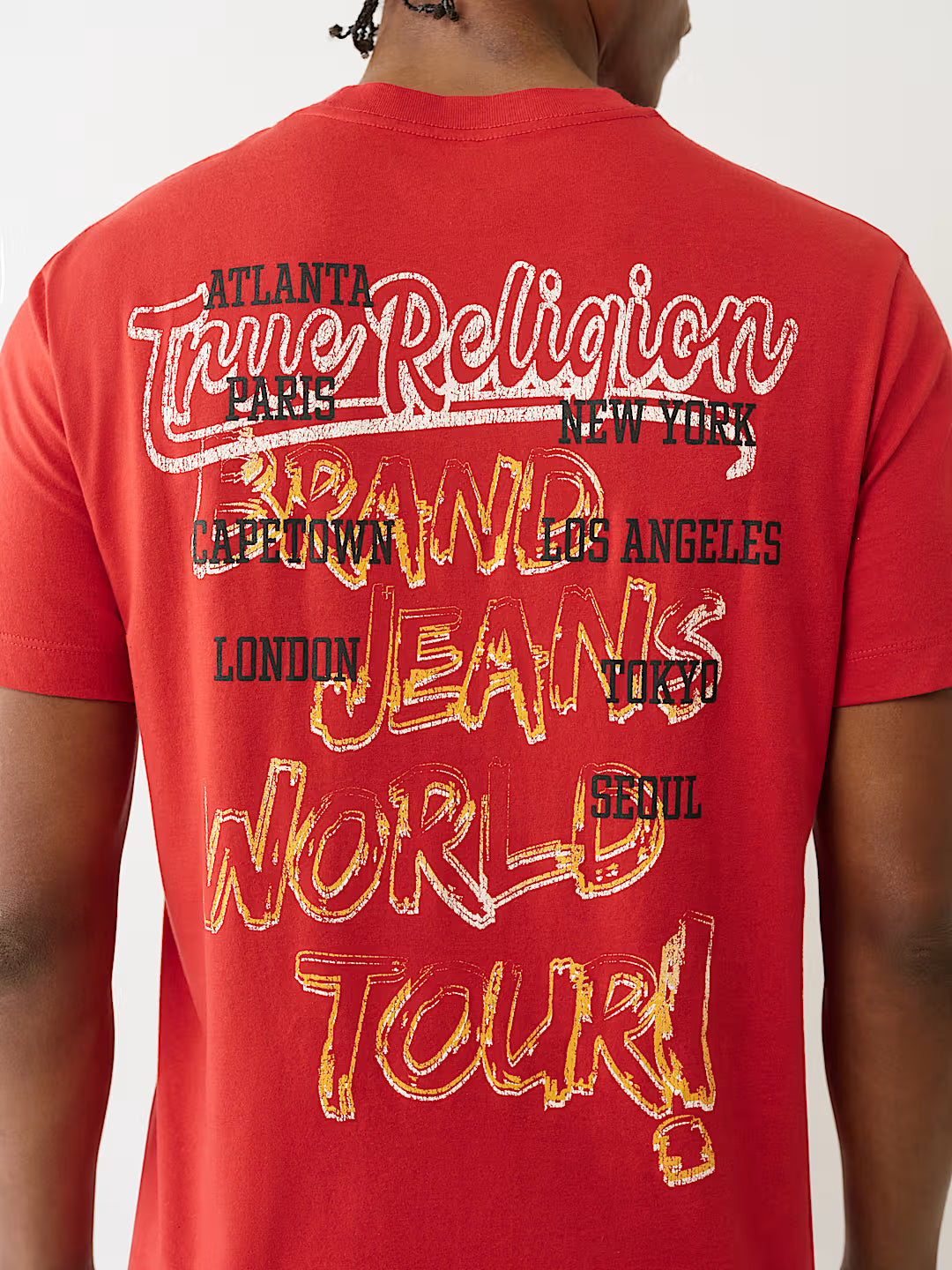TRUE RELIGION Faded World Tour Logo Tee