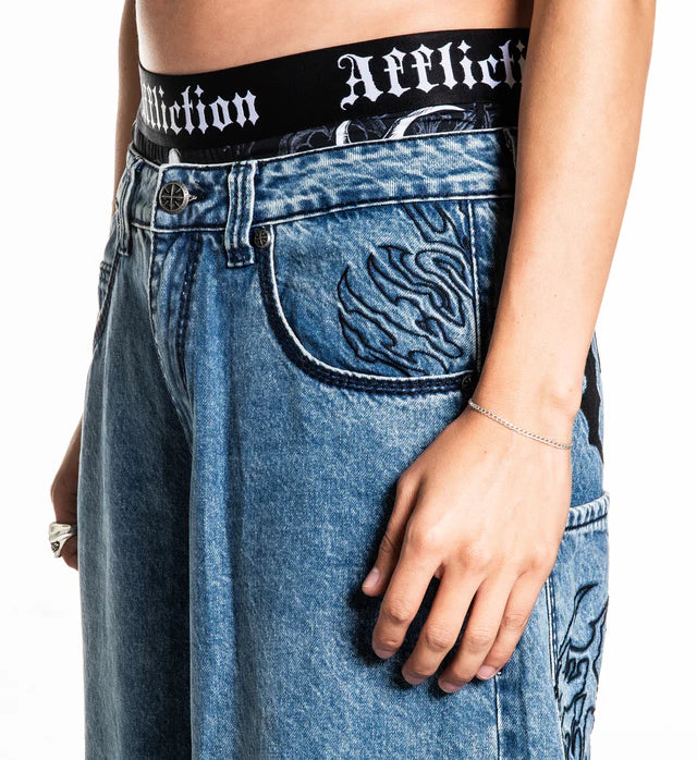 AFFLICTION Tribal & Wings Denim