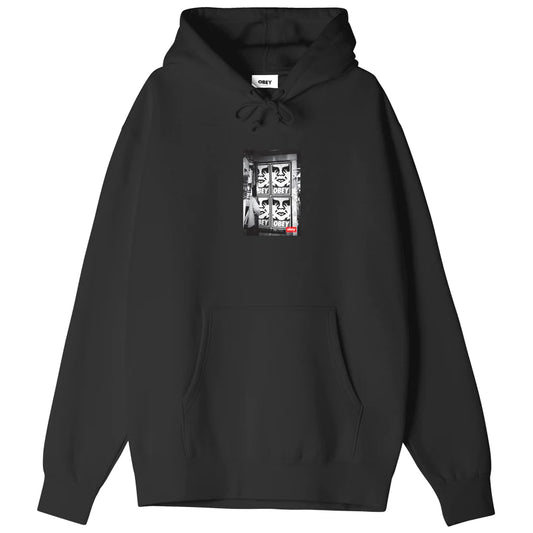 OBEY Icon Photo Box Fit Pullover Hood