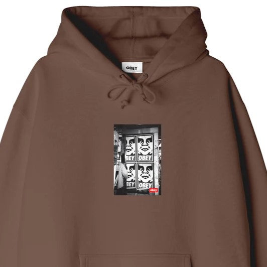 OBEY Icon Photo Box Fit Pullover Hood