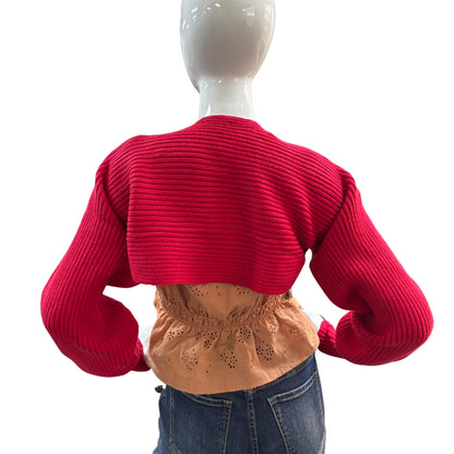 Women Long Sleeve Knit Bolero