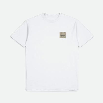 BRIXTON Alpha Square S/S Standard Tee - White/Navy