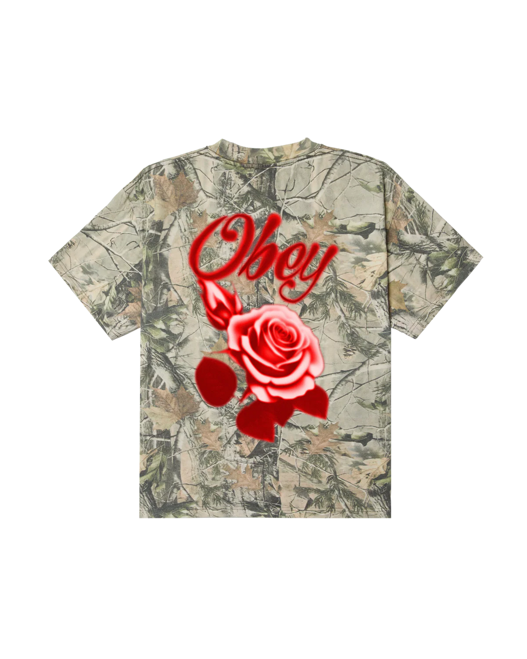 OBEY Airbrushed Rose Heavyweight T-shirt