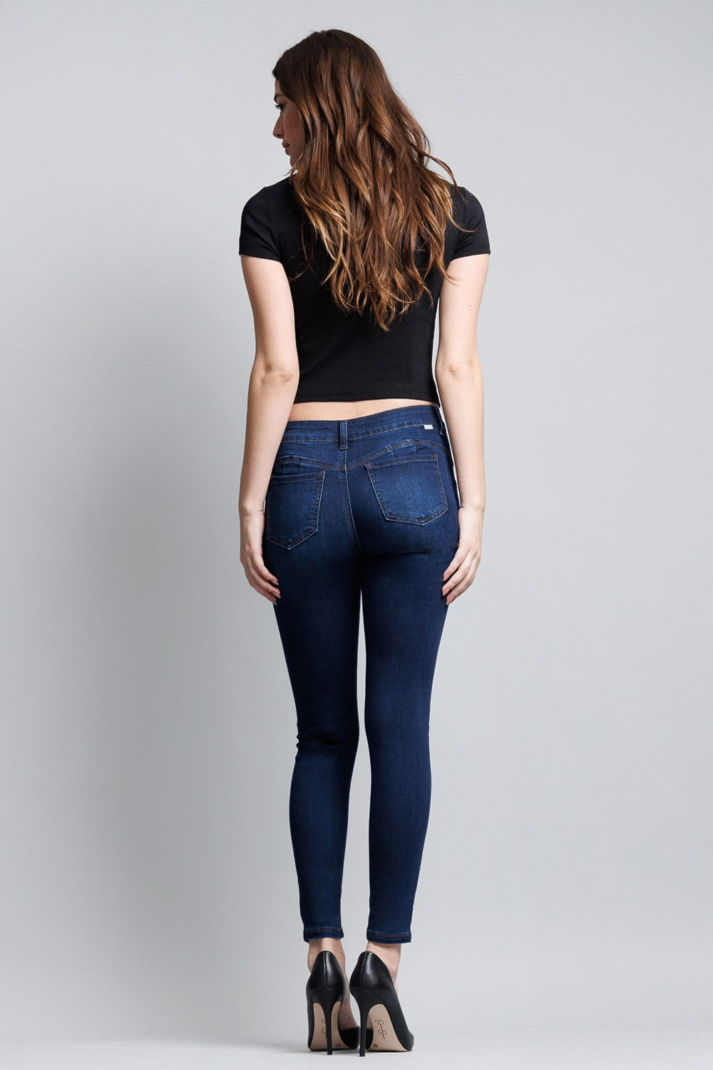 Ladies cropped shops skinny jeans