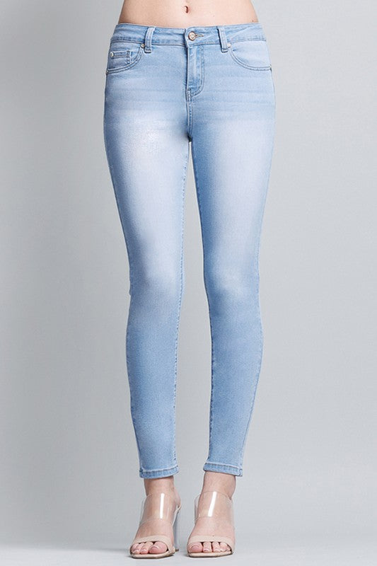 GIN TONIC Jeans Jeans Da Donna Slim-Fit In Blu Luminoso TGL 32/30 - Foto 5