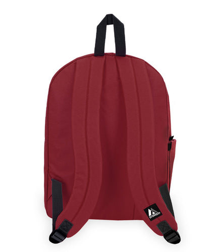 EVEREST CLASSIC LAPTOP BACKPACK W/ SIDE POCKET - BURGUNDY