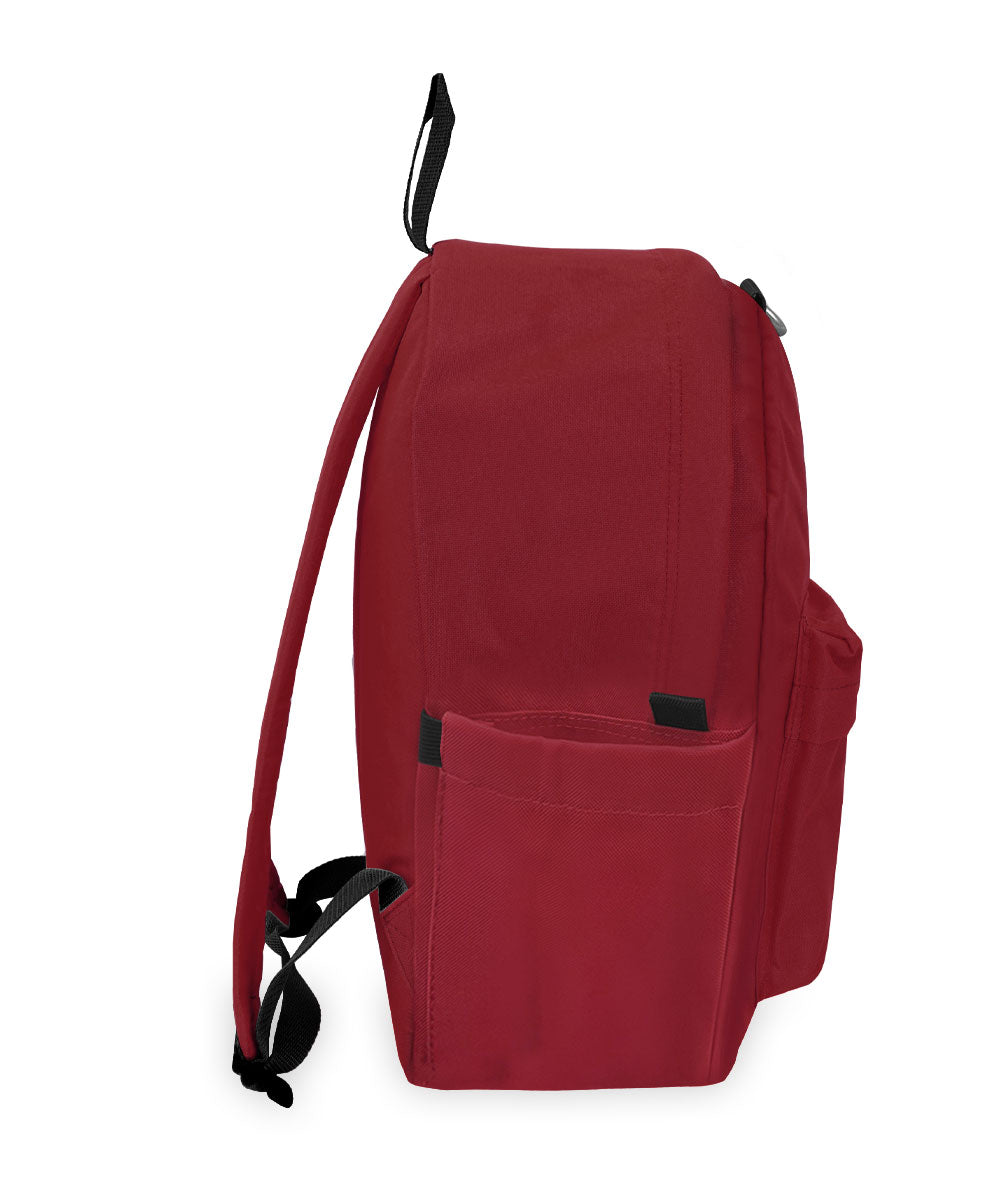 EVEREST CLASSIC LAPTOP BACKPACK W/ SIDE POCKET - BURGUNDY