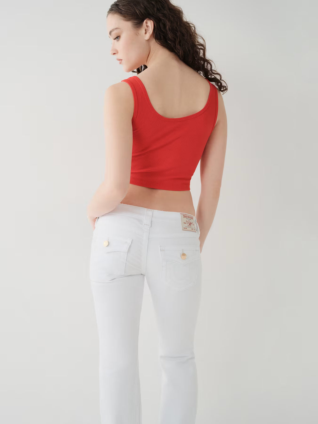 TRUE RELIGION Logo Crop Tank