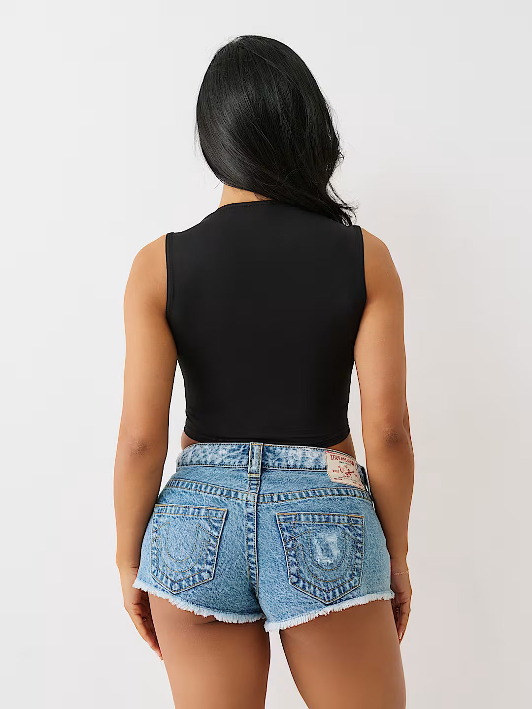 TRUE RELIGION Square Neck Logo Tank Top