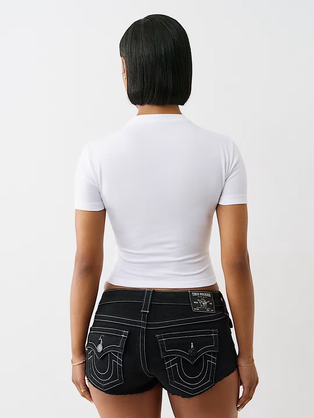 TRUE RELIGION Crystal Leopard Baby Tee