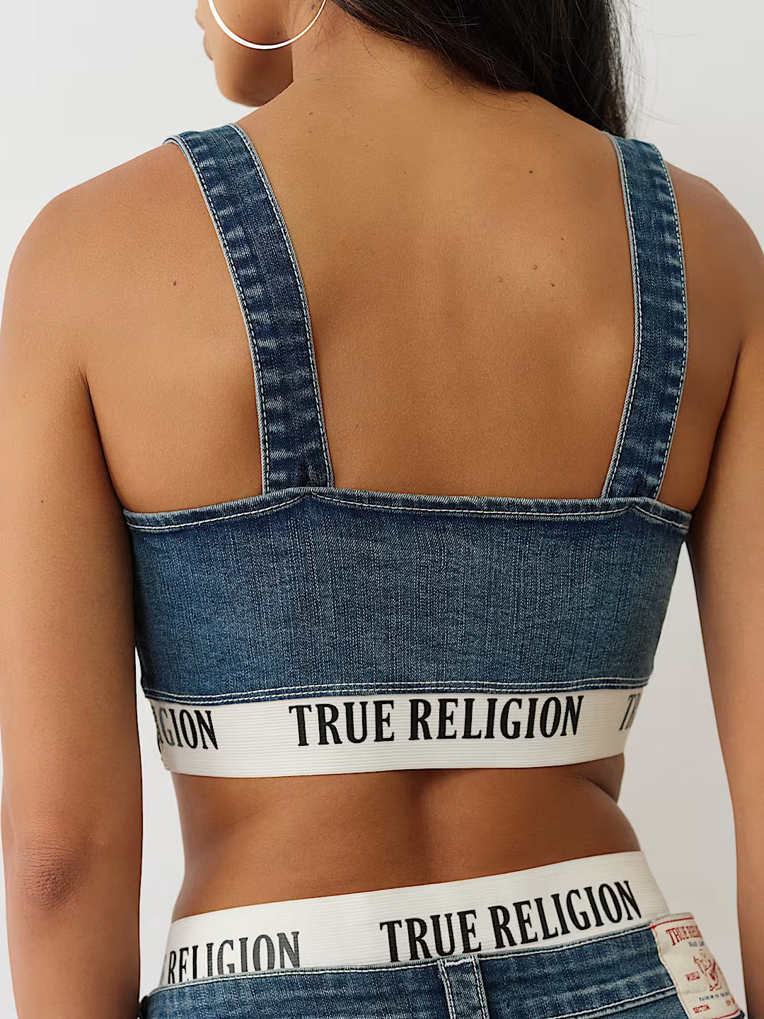 TRUE RELIGION Denim Bra Top
