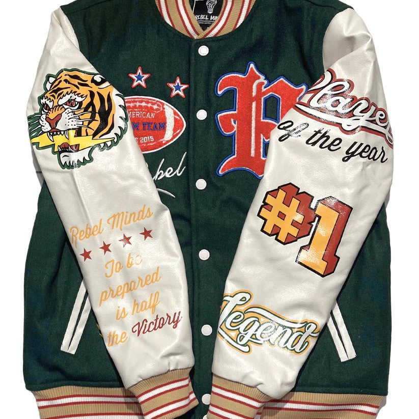 REBEL MINDS Player of the Year Varsity Jacket