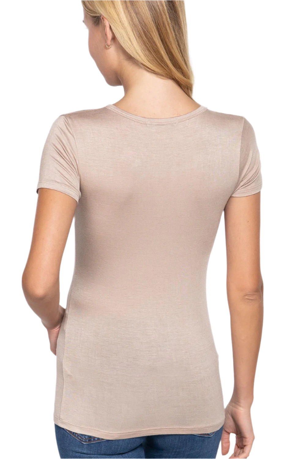 Short Sleeve Button Placket Rayon Spandex Jersey