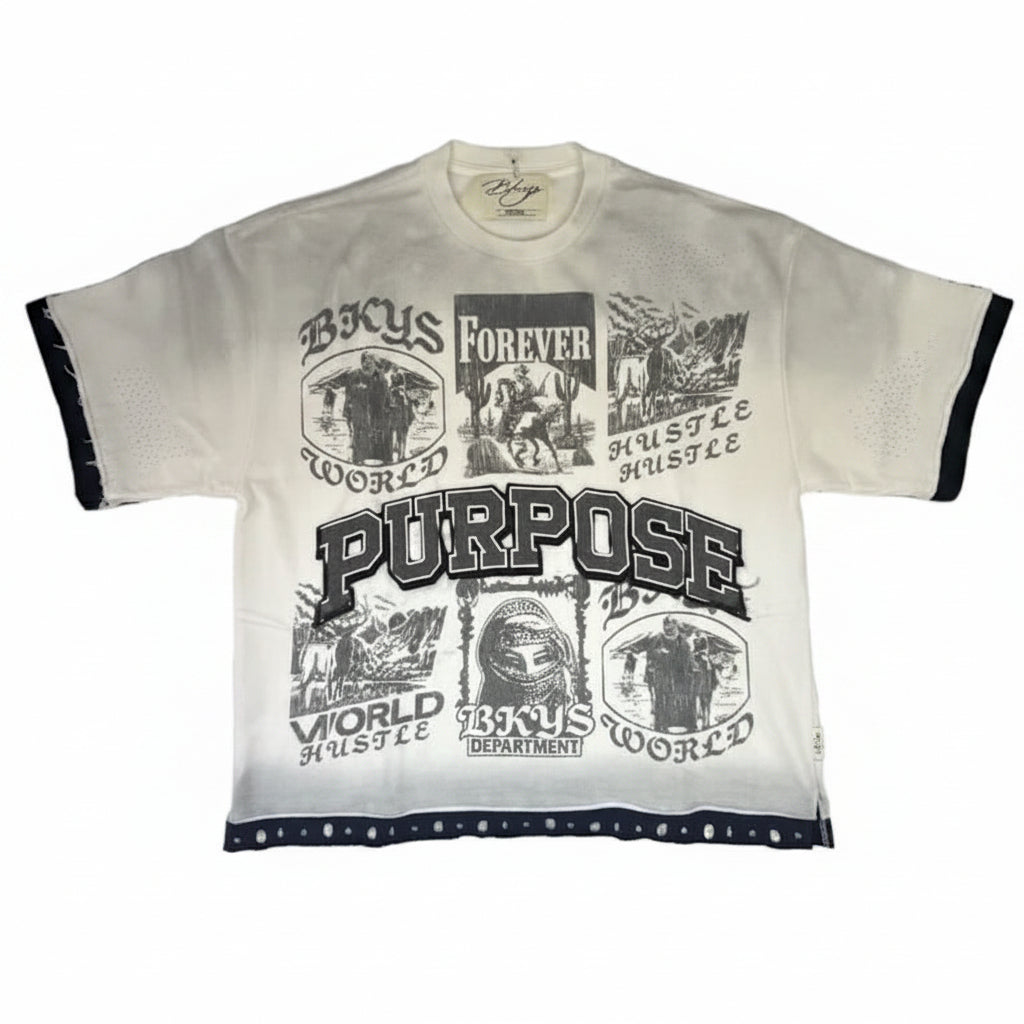 BKYS Cropped Double Layer Tee