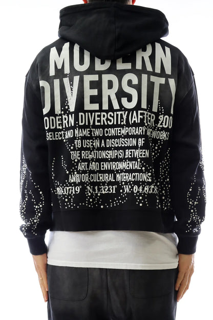 KLEEP French Terry Long Sleeve Crop Top Full Zip Hoodie