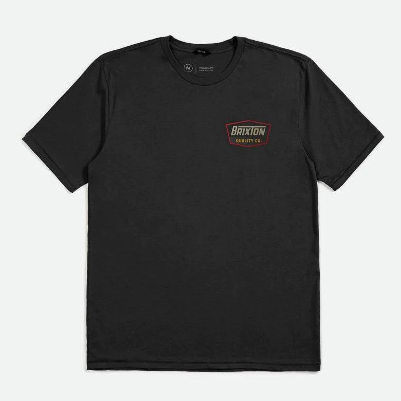 BRIXTON Regal S/S Standard Tee - Black/Red