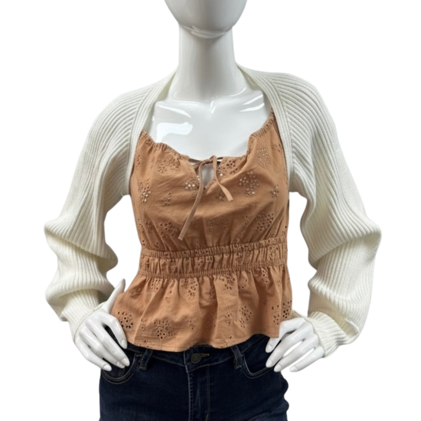 Women Long Sleeve Knit Bolero