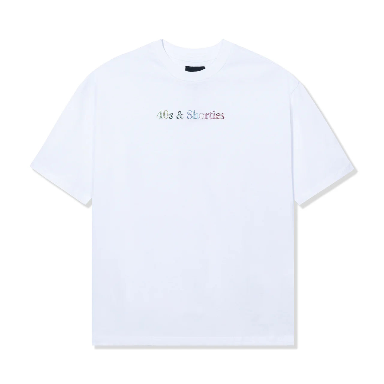 40s & Shorties Text Logo Rhinestone Tee – K MOMO