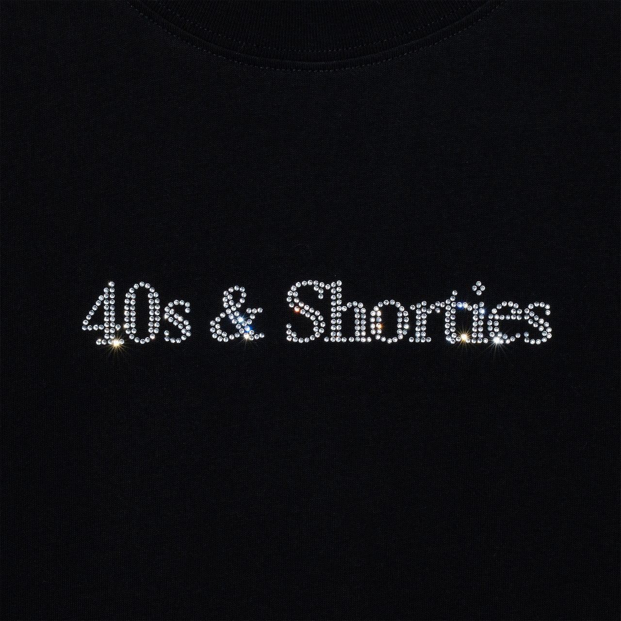 40s & Shorties Text Logo Rhinestone Tee