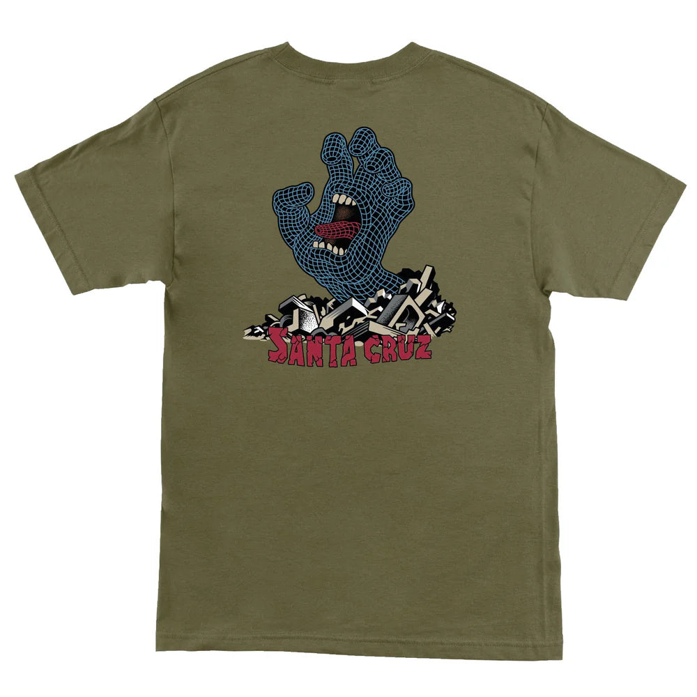 SANTA CRUZ Kendall Grid Hand T-Shirt