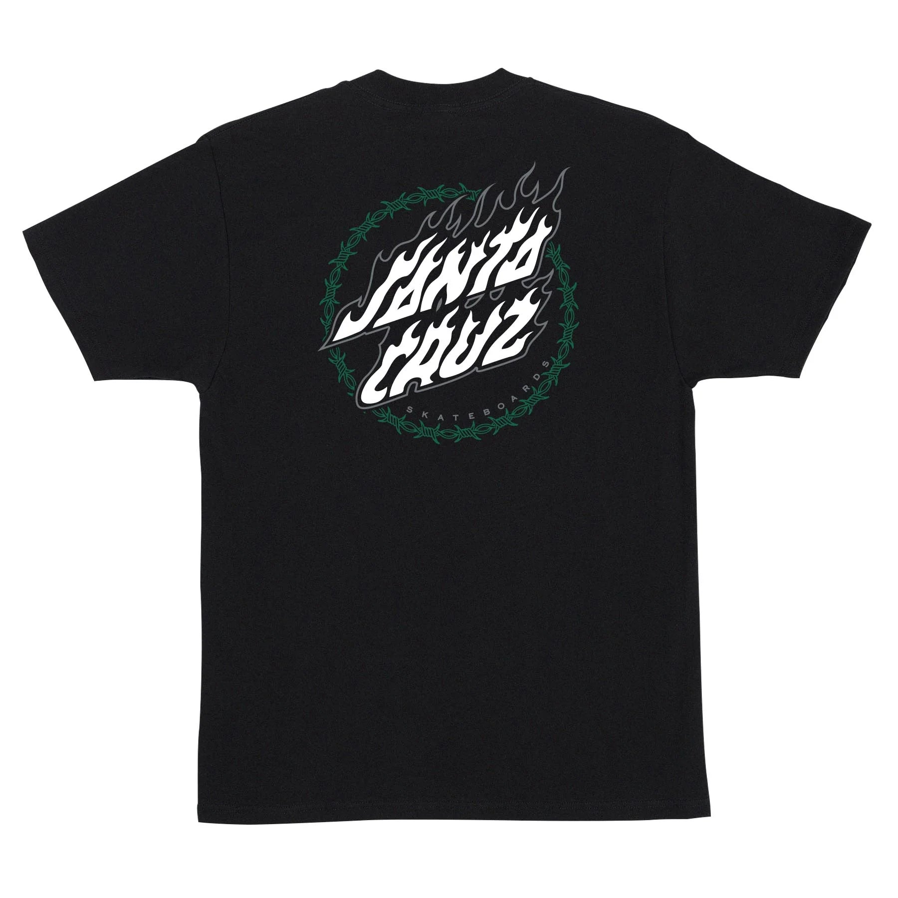 SANTA CRUZ Wired Flame Dot Crackle T-Shirt