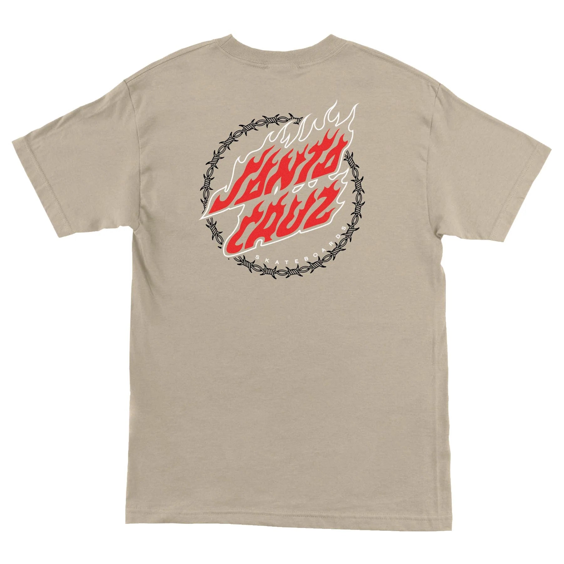 SANTA CRUZ Wired Flame Dot Crackle T-Shirt