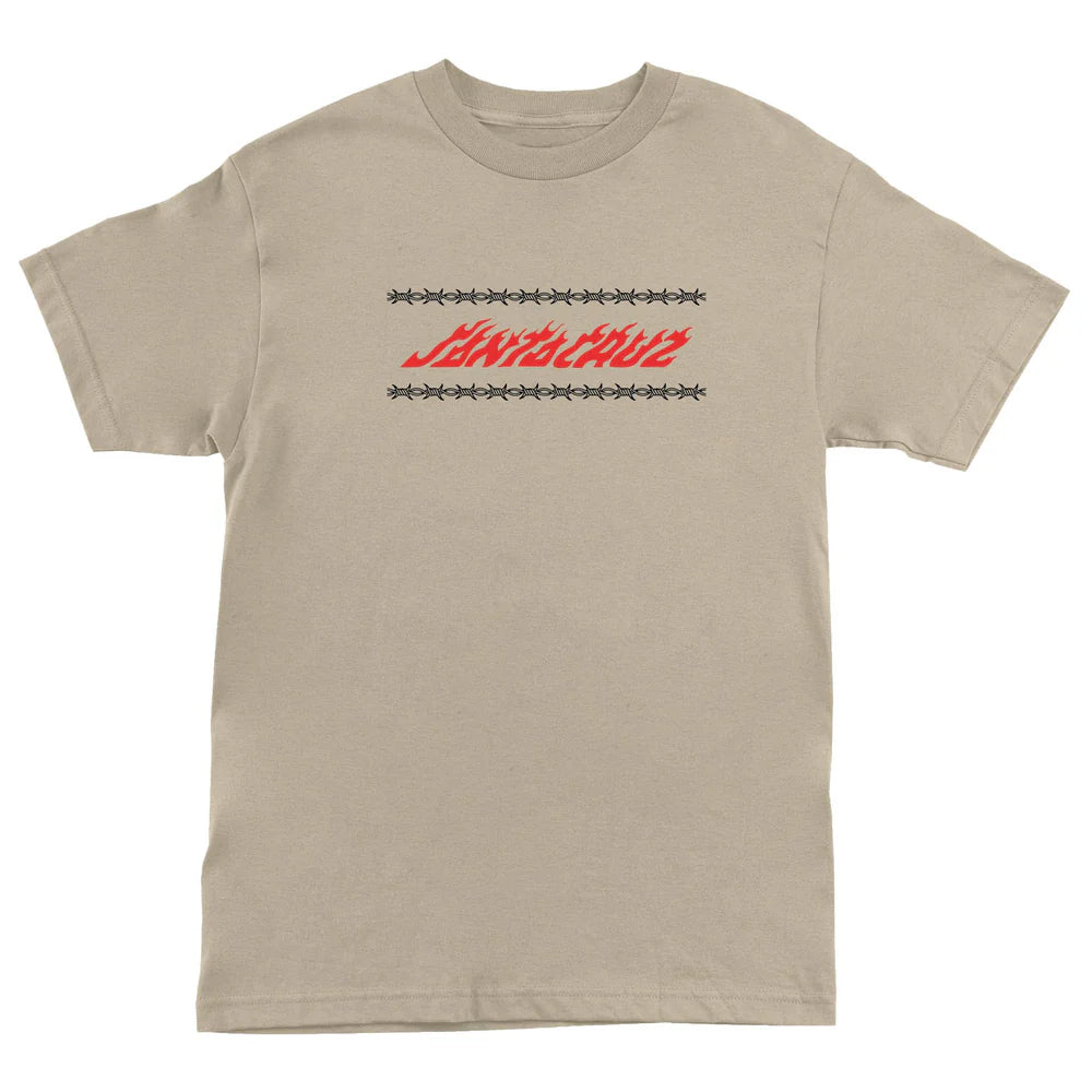 SANTA CRUZ Wired Flame Dot Crackle T-Shirt