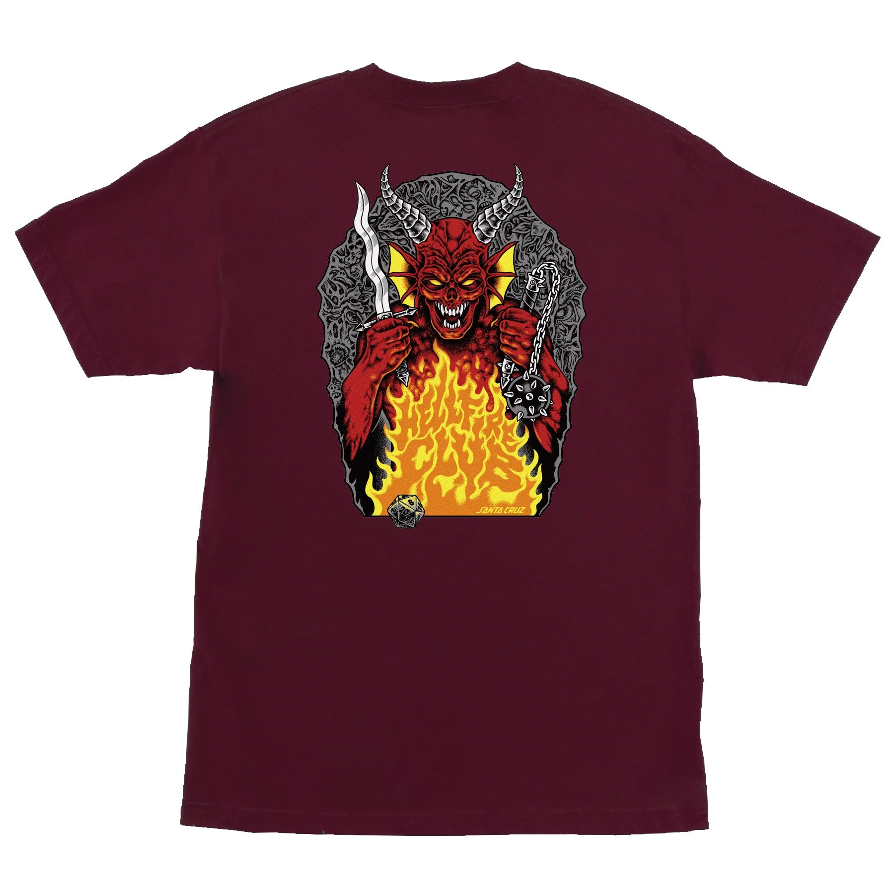 SANTA CRUZ Stranger Things Hellfire Pit T-Shirt