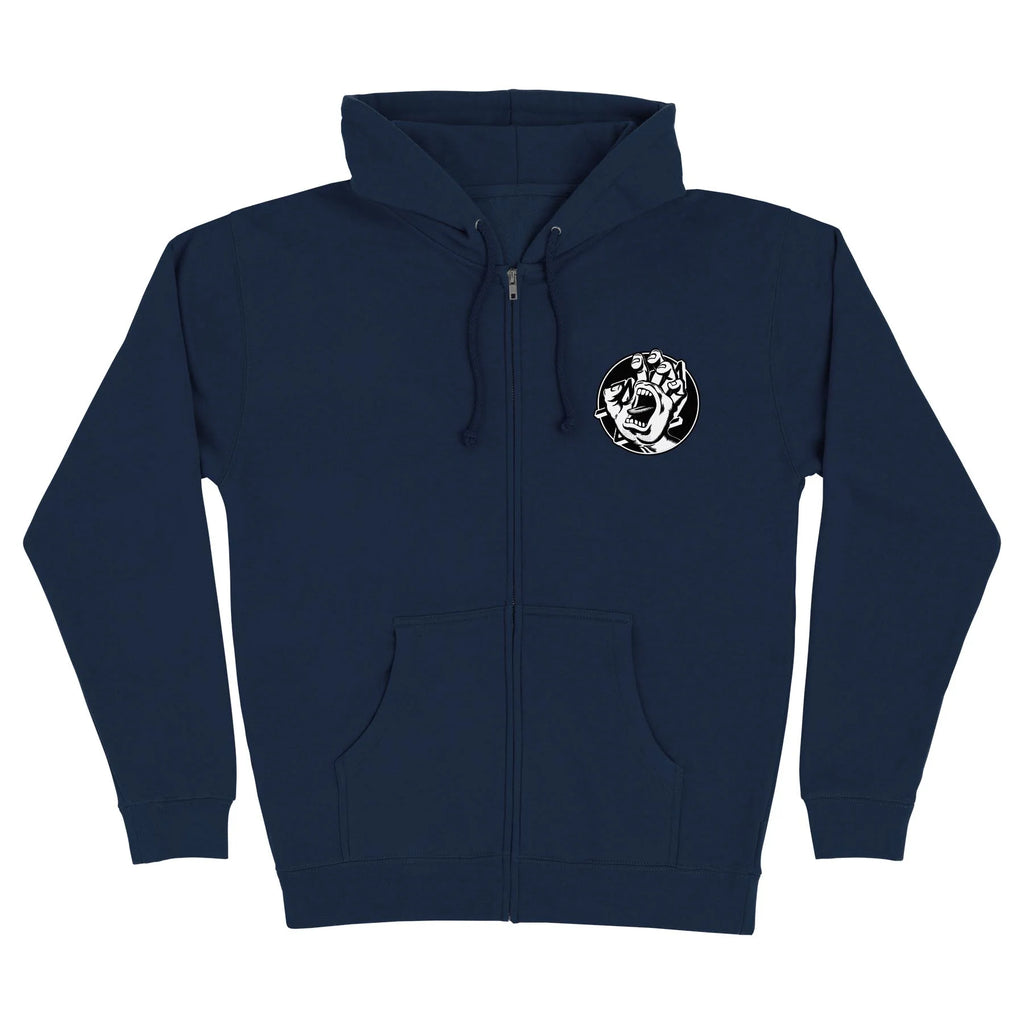 SANTA CRUZ Hand Dot Zip Hoodie