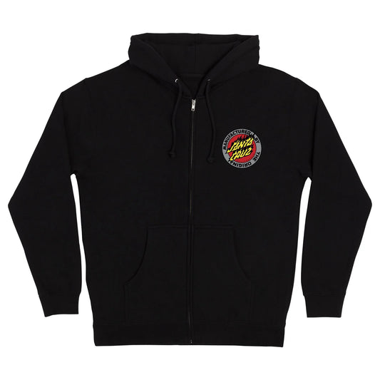 SANTA CRUZ Flamed MFG Dot Zip Hoodie
